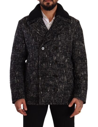 Dolce & Gabbana - Chic Double Breasted Wool Blend Overcoat