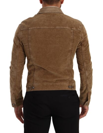 Dolce & Gabbana - Elegant Corduroy Logo Jacket