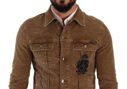 Dolce & Gabbana - Elegant Corduroy Logo Jacket