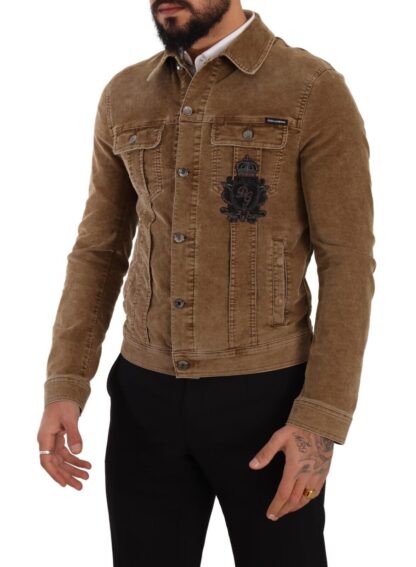 Dolce & Gabbana - Elegant Corduroy Logo Jacket