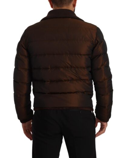 Dolce & Gabbana - Elegant Brown Quilted Puffer Jacket