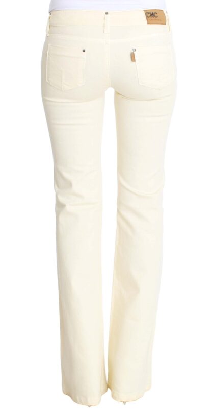 Costume National - Chic Off-White Flared Designer Jeans