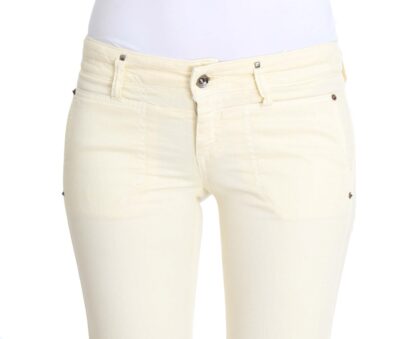 Costume National - Chic Off-White Flared Designer Jeans