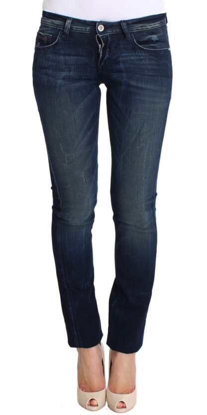 Costume National - Chic Slim Fit Skinny Blue Jeans