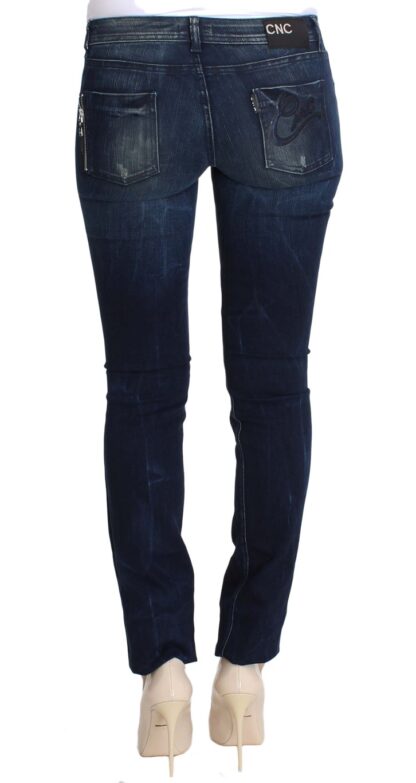 Costume National - Chic Slim Fit Skinny Blue Jeans