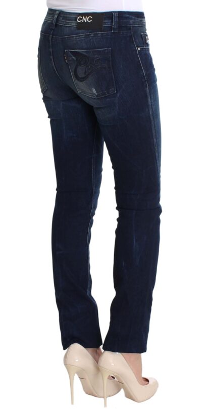 Costume National - Chic Slim Fit Skinny Blue Jeans