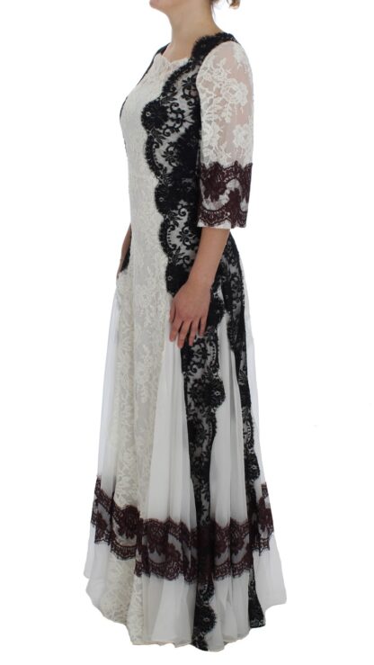 Dolce & Gabbana - Floral Lace Silk Blend Maxi Dress