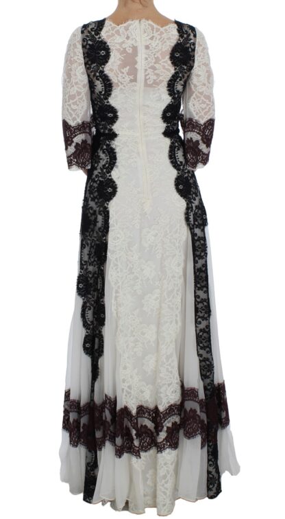 Dolce & Gabbana - Floral Lace Silk Blend Maxi Dress