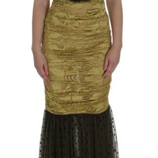 Dolce & Gabbana - Beige Crystal Embellished Full Length Dress