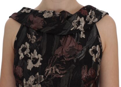 Dolce & Gabbana - Elegant Floral Jacquard Full Length Dress