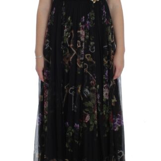 Dolce & Gabbana - Floral Embroidered Maxi Dress - Full Length Elegance