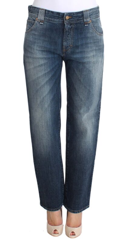 John Galliano - Chic Relaxed Fit Blue Wash Jeans