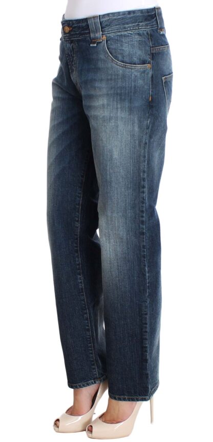 John Galliano - Chic Relaxed Fit Blue Wash Jeans