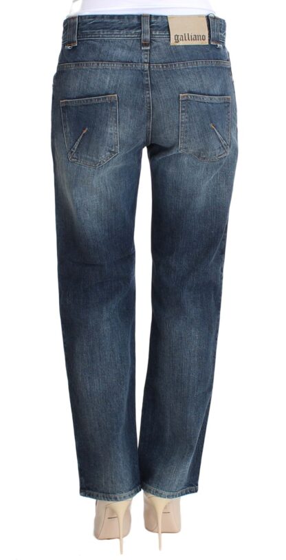 John Galliano - Chic Relaxed Fit Blue Wash Jeans