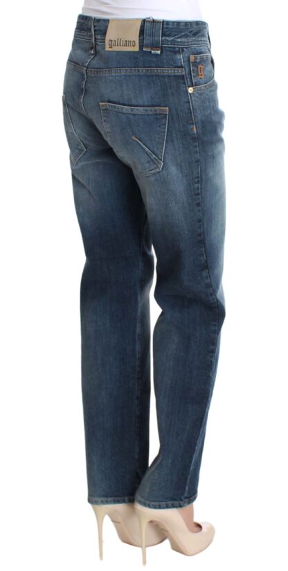 John Galliano - Chic Relaxed Fit Blue Wash Jeans