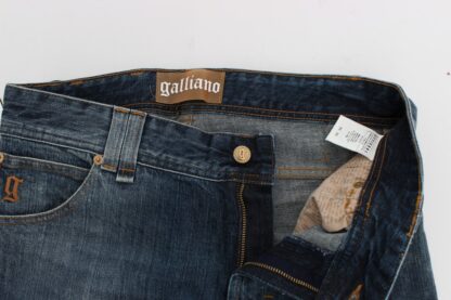 John Galliano - Chic Relaxed Fit Blue Wash Jeans