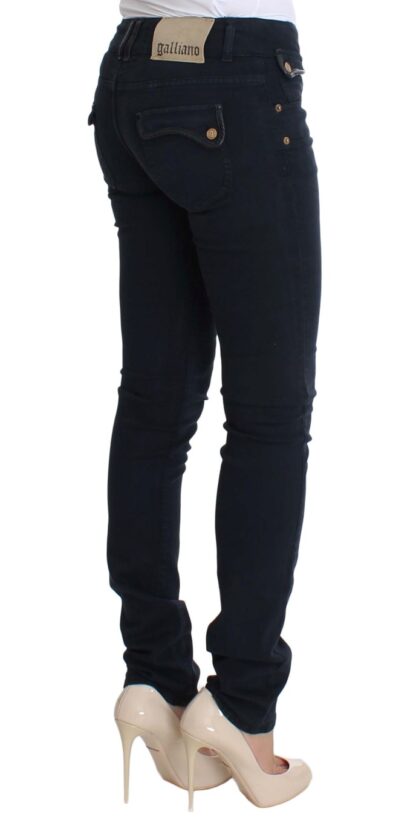 John Galliano - Elegant Slim Fit Blue Jeans