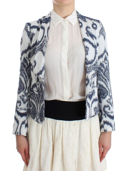 Christian Pellizzari - Elegant Two-Tone Blue Short Blazer