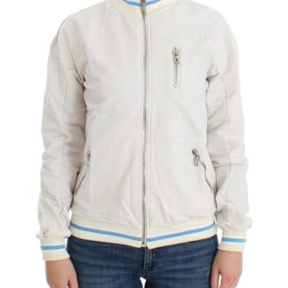 John Galliano - Elegant Pink Zip Cardigan with Logo Detailing