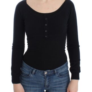 Ermanno Scervino - Elegant Off-White Cropped Alpaca-Wool Blend Sweater