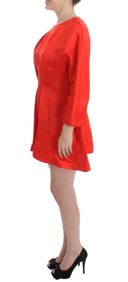 Fyodor Golan - Radiant Red Linen Blend Artisan Dress