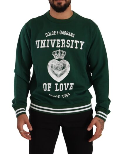 Dolce & Gabbana - Elegant Green Cotton Pullover