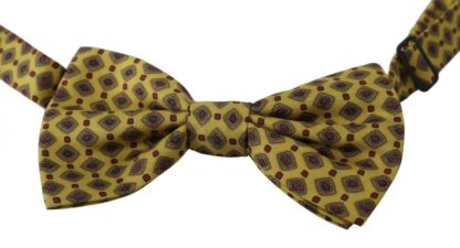 Dolce & Gabbana - Elegant Yellow Silk Bow Tie