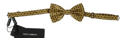 Dolce & Gabbana - Elegant Yellow Silk Bow Tie