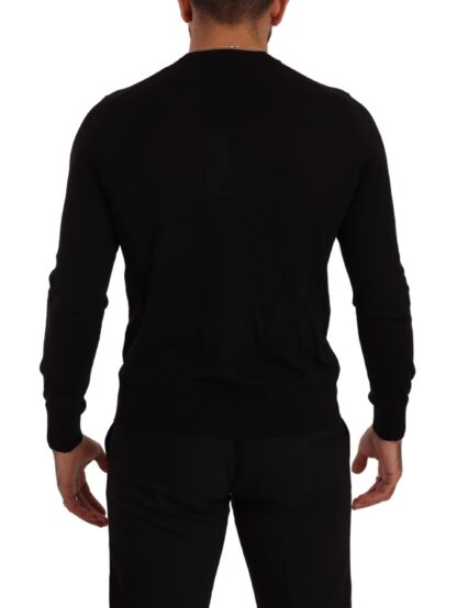 Dolce & Gabbana - Elegant V-Neck Black Cashmere Cardigan