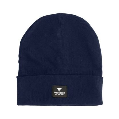 Fred Mello - Sleek Blue Urban Hat with Logo Accent