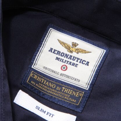 Aeronautica Militare - Dark Blue Cotton Men Shirt