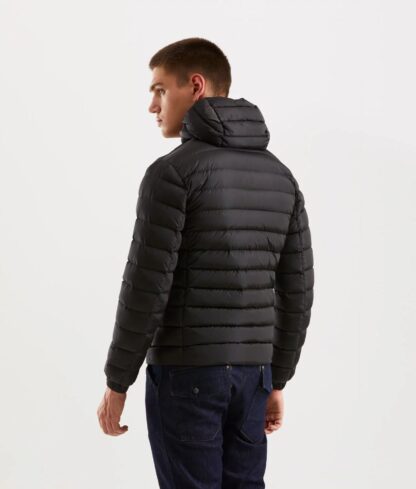 Refrigiwear - Sleek Hooded Down Jacket with Pockets