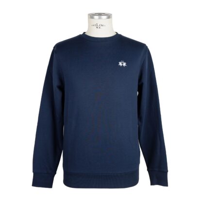 La Martina - Blue Cotton Men Sweater