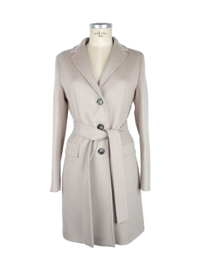 Made in Italy - Gray Wool Women Coat