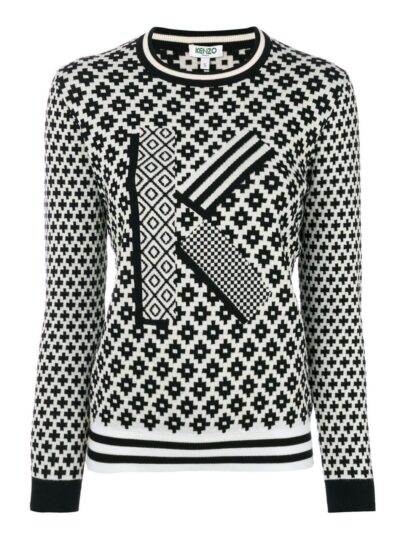 Kenzo - White Cotton Men Sweater