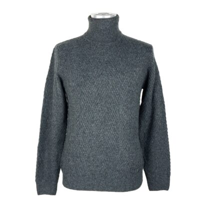 Yes Zee - Chic Men's Turtleneck Sweater in Gray