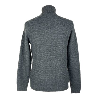 Yes Zee - Chic Men's Turtleneck Sweater in Gray