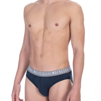 Bikkembergs - Blue Cotton Men Underwear Trunk Pack