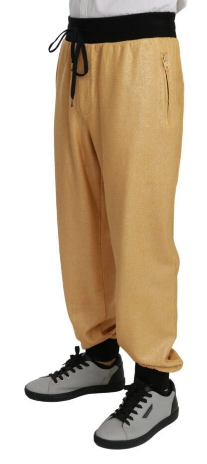 Dolce & Gabbana - Golden Couture Stretch Cotton Trousers