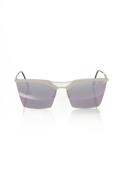 Frankie Morello - Silver Metallic Women's Sunglass