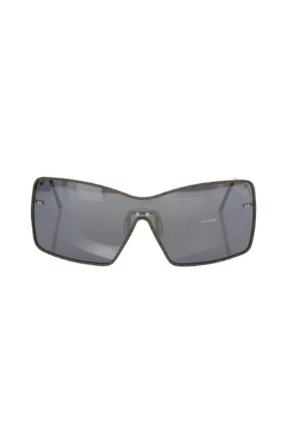 Frankie Morello - Black Metallic Women Sunglass