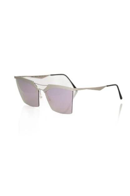 Frankie Morello - Silver Metallic Women's Sunglass