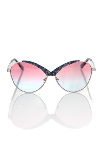 Frankie Morello - Blue Metallic Women Sunglasses