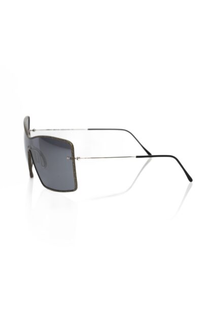 Frankie Morello - Black Metallic Women Sunglass