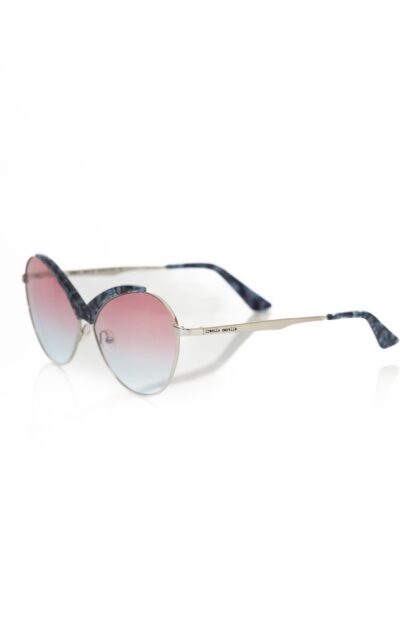 Frankie Morello - Blue Metallic Women Sunglasses