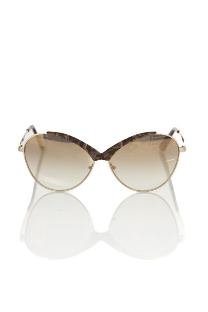 Frankie Morello - Beige Metallic Women Sunglass