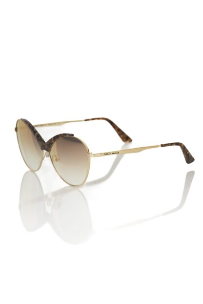 Frankie Morello - Beige Metallic Women Sunglass