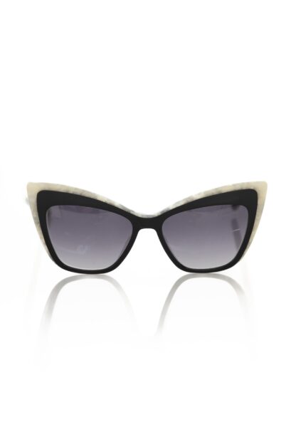 Frankie Morello - Black Acetate Women Sunglass