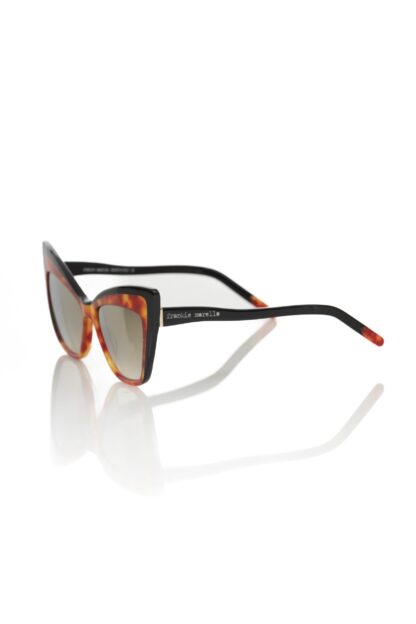 Frankie Morello - Brown Acetate Women Sunglass