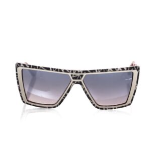 Frankie Morello - Silver Metallic Men Sunglass